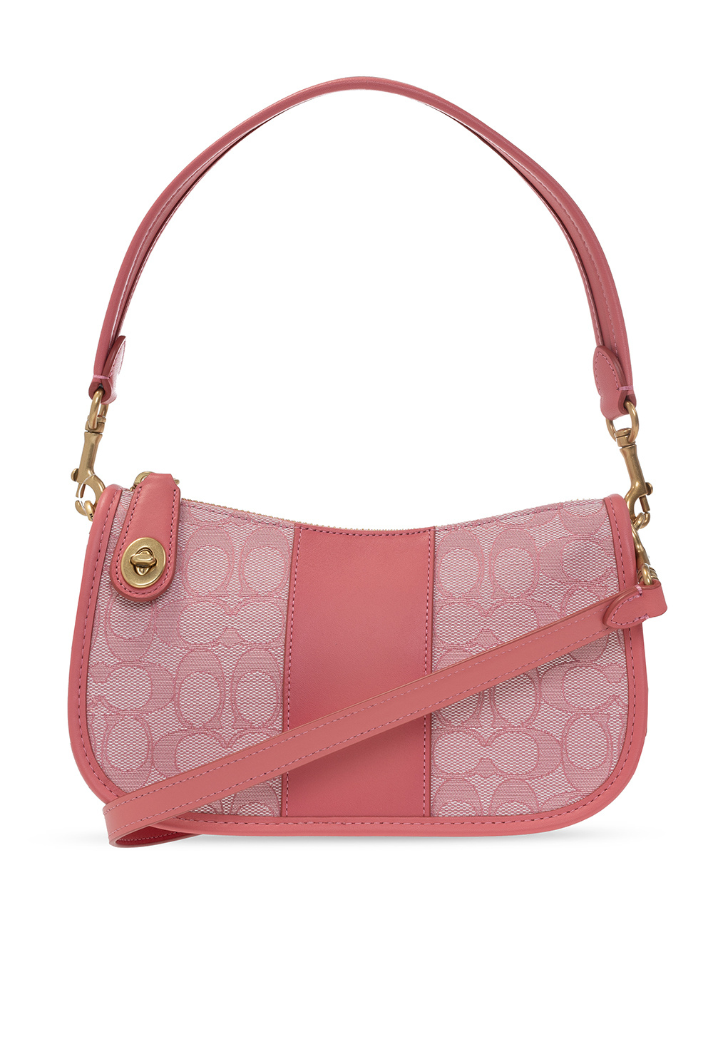 Coach pink shoulder online bag